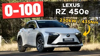 2023 Lexus RZ 450e review: 0-100, 1/4 mile & 100-0