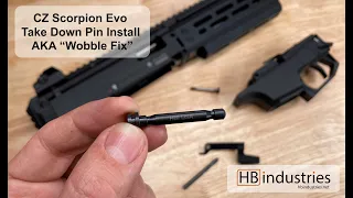 HBI CZ Scorpion Evo Lower Receiver Takedown Pin Install