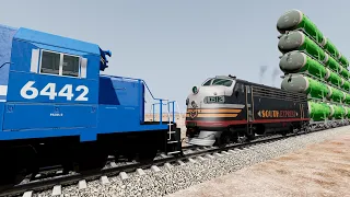 Realistic Train Crashes #29 - Beamng.Drive