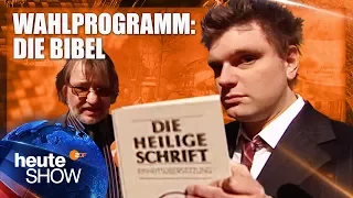 Wie heilt man Homosexualität? Lutz van der Horst bei der Partei bibeltreuer Christen | heute-show