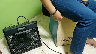 Kessler beatbox with pick up using coolmusic amplifier