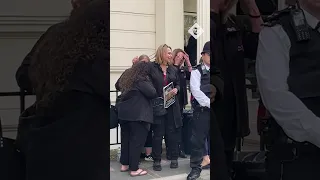 Widow breaks down as Matt Hancock arrives to give evidence at Covid inquiry