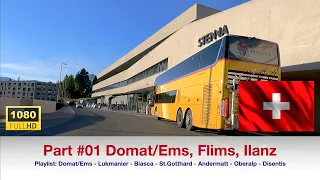 #01 Driving Ems - Flims - Ilanz in HD 1080p