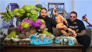 UNBOXED COLLECTABLES STATUE REVIEW EP-24 CUSTOM HULK AND THREE WOLVERINES (MARVEL)