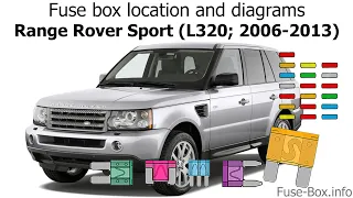 Fuse box location and diagrams: Range Rover Sport (L320; 2006-2013)