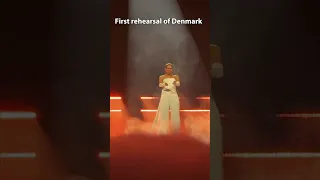 🇩🇰 A snippet from the first rehearsal of Denmark. (SABA - SAND) #esc2024