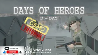 Days of Heroes D-Day Gameplay VR - Oculus Quest 2 gameplay from Oculus Via Sidequest