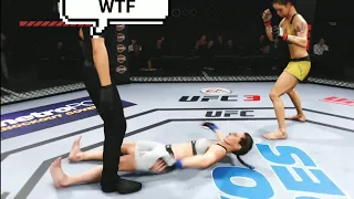 FEMALE RAGDOLLS KNOCKOUTS GLITCHs COMPILATION Ea UFC3