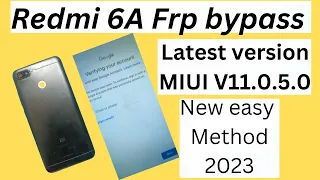 Redmi 6a Frp Bypass Without PC 2023 | Redmi 6a frp bypass youtube update | Redmi 6a frp bypass