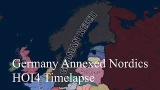 What if Germany Annexed the Nordic Countries in 1936? | HOI4 Timelapse