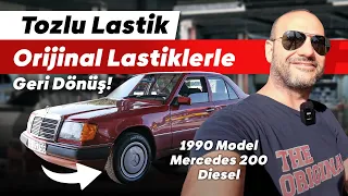 TOZLU LASTİK | 1990 Model Mercedes 200 Diesel’in 12 Yıllık Lastiklerini Değiştirdik!