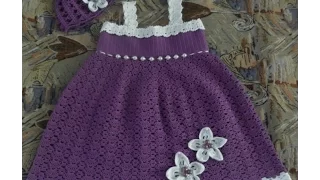 Crochet Patterns| for free |crochet baby dress| 1518