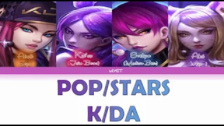 K/DA - 'POP/STARS' (G-IDLE, Madison Beer, Jaira Burns) (Color Coded Lyrics HAN|ROM|INDO) Sub Indo