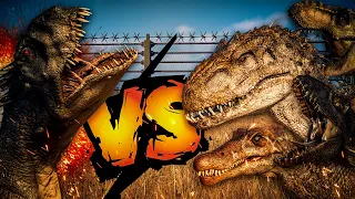 SCORPIOS REX VS HYBRIDES, T-REX & SPINO : qui va l'EMPORTER ? 💪 Jurassic World Evolution 2