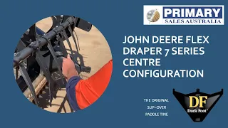John Deere  Flex Draper 7 series Duck Foot center configuration