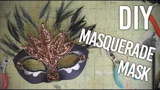 How to Make a Masquerade Mask for Mardi Gras - With a slight alteration for glasses wearers! : DIY