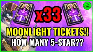 33x Moonlight Summon Tickets!! (ML Pity is HYPE!) 🔥 Epic Seven