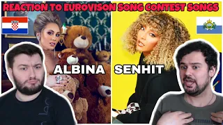 Reaction to Eurovision Song Contest 2021: CROATIA Albina -Tick-Tock & SAN MARINO Senhit -Adrenalina