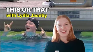 🏊‍♀️ This or That with Lydia Jacoby, Olympic Champion! 🏅