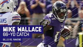 Mike Wallace's 66-Yard TD with a Bonus Stiff Arm! | Bills vs. Ravens | NFL