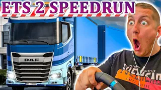 ETS 2 Speedrun: DAF mit 750PS und WECHSELBRÜCKE: Mit Vollgas durch den OSTEN -LKW Rennen Simulator