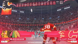 NHL 22 Full Match - Chicago Blackhawks vs Calgary Flames - Simulation