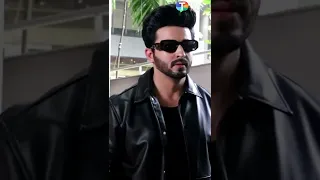 Dheeraj Dhoopar's all black outfit for airport look #shorts #dheerajdhoopar