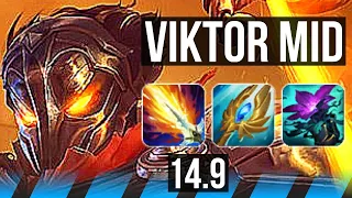 VIKTOR vs YASUO (MID) | 9/0/9, 1900+ games, Legendary | NA Master | 14.9