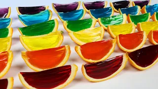 How to Make Rainbow Gummy Orange Slices | Fun & Easy DIY Gummy Jello Treats to Try at Home!