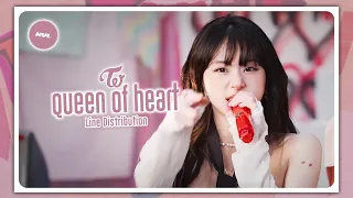 TWICE - Queen of Hearts ver. Live - Line Distribution