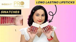 💋 9 Shades of Insight Professional Lipstick Swatches | Monica India