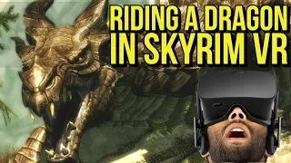 Riding a DRAGON in Skyrim VR | PS4 and PC | PSVR, Oculus Rift, Vive