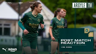 Reaction | Jemma Rose Post MK Dons