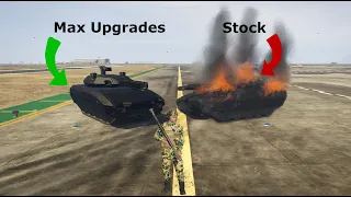 GTA Online Tank Durability Test. Default vs Max Upgrades (TM-02 Khanjali)