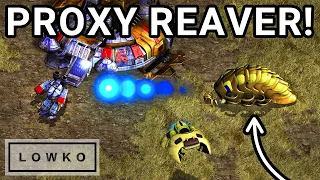 StarCraft: Brood War - Proxy REAVER Drops! (Scan vs Motive)