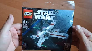 LEGO Star Wars 30654. X-Wing Starfighter™. Unboxing and slow pace building.