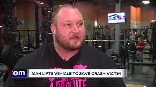 Local powerlifter lifts vehicle off man trapped underneath after accident