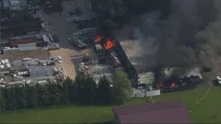 6 injured in explosion, fire at Wisconsin factory