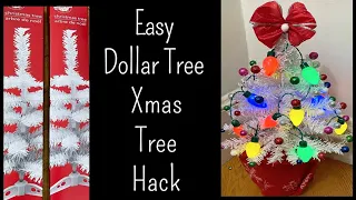 WOW How To Upgrade Dollar Tree Mini Christmas Trees/ Amazing Dollar Tree Mini Christmas Trees Hack