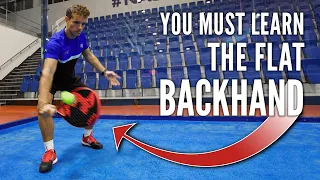 You MUST learn the Flat Backhand - Padel Tips