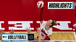 Iowa at Nebraska | Highlights | Big Ten Volleyball | Nov. 11, 2022