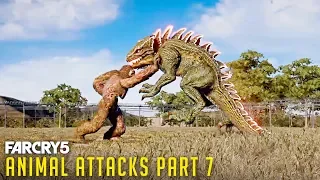 All Animal Attacks on BIGFOOT (Animal Attacks Part 7) Animals VS Yeti - FAR CRY 5