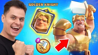 Testuję GOLDEN KNIGHTA i SUPER SZARŻĘ! Clash Royale