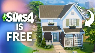 The Sims 4 Base Game is FREE to play so I built a Base Game Starter Home!