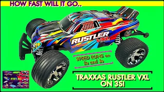 "Will the Traxxas Rustler VXL Reach Insane Speeds on 2 or 3S Lipos?!"