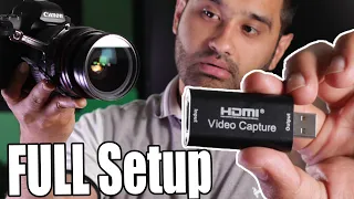 how to setup hdmi capture card with camera