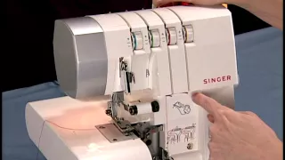 SINGER Overlock CG754 - Puntadas con 4 hilos Enhebrado