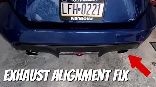 Exhaust Tip Alignment Fix - Borla Type S BRZ, FRS, GT86