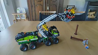 Lego Technic 42080 Harvester Forstmaschine Holzernter Funktionstest Technik