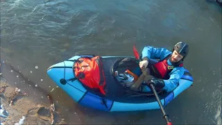 Packrafting mit Übernachtung bei -15°C